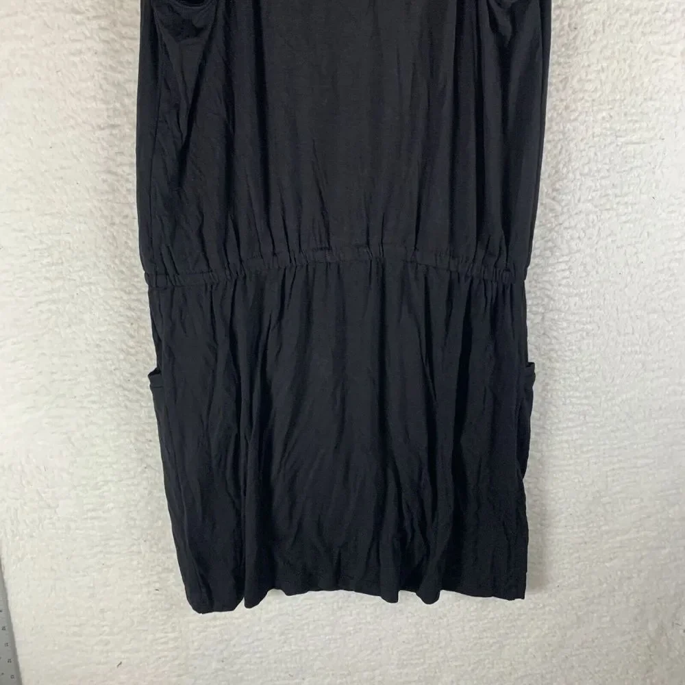 Calvin Klein Swim Cover-Up Women's S/M Black Rayon Surplice Neck Racerback S9495